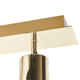 Beliani Gold 4-Light Ceiling Lamp - Adjustable Matte Gold Spotlights For Dining, Workspace And Living Areas - thumbnail 4