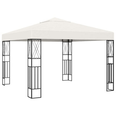 Walplus Gazebo Outdoor Beach Party Festival Camping Tent Canopy Wedding Marquee Awning3X3 M Cream Fabric - image 1