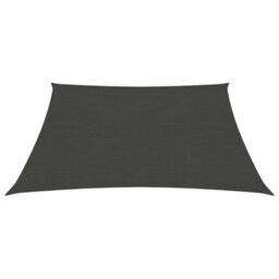 Berkfield Sunshade Sail 160 G/m2 Anthracite 6X6 M Hdpe - thumbnail 2