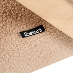 Wyld And Coco Beige Bouclé Armchair With Rubberwood Legs, Compact Accent Chair W67 X D66 X H69Cm - thumbnail 8