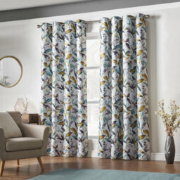 Luxury Living Gi Printed Ring Top Curtains Green - thumbnail 2