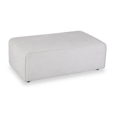 Hugo Fog Grey Xl Footstool - Fully Assembled By Roseland Furniture - image 1