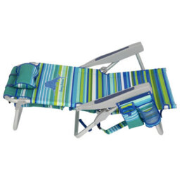 Xample Tommy Bahama Backpack Beach Chair Blue 5 Position Reclining Aluminium Frame Portable Foldable Outdoor Chair With Storage - thumbnail 8