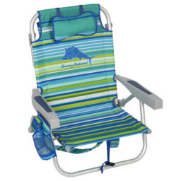 Xample Tommy Bahama Backpack Beach Chair Blue 5 Position Reclining Aluminium Frame Portable Foldable Outdoor Chair With Storage - thumbnail 7