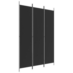 Vidaxl 3-Panel Room Divider Black 150X220 Cm Fabric Room Dividers - thumbnail 2