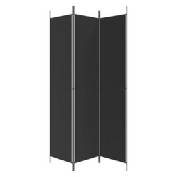 Vidaxl 3-Panel Room Divider Black 150X220 Cm Fabric Room Dividers - thumbnail 4