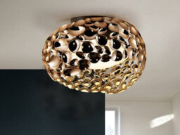 Luminosa Lighting Luminosa Narisa 5 Light Flush Ceiling Light Gold, Brown, G9 - Uk Stock - thumbnail 1