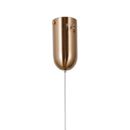 Luminosa Lighting Luminosa Rastia 15Cm Globe Pendant Ceiling Light Gold Amber Shade 3000K Warm White - thumbnail 3