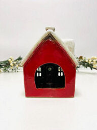 My Square Mile Tealight Candle Holder Housewarming Gift Cottage Ceramic Village Pottery House Ornament (Christmas Cottage (18Cms)) - thumbnail 4