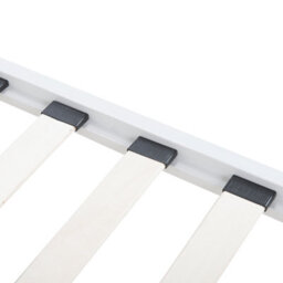 Beliani Bed Metal Rodez 180 X 200 Cm (Eu Super King) White - thumbnail 8