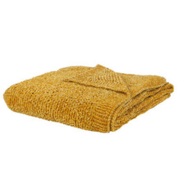 Beliani Blanket Elova 150 X 200 Cm Mustard - thumbnail 1