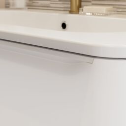 GoodHome Nevado Standard Matt White Wall-Mounted Bathroom Vanity Unit (H) 600mm (W) 800mm - thumbnail 9