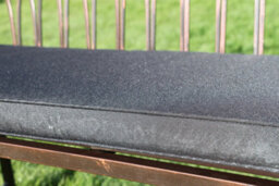 Garden Market Place Furniture 2 Seater Garden Bench Cushion In Black - thumbnail 2
