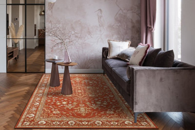 RugsX Wool Carpet Soho 477.01.la301 Osta Ornament, Frame Natural Terracotta Beige 240X340 Cm - image 1