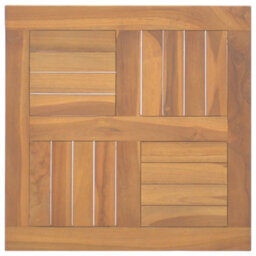 Berkfield Square Table Top 50X50X2.5 Cm Solid Wood Teak