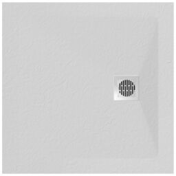 GoodHome Douro Matt White Square Centre Drain Shower Tray (L)900mm (W)900mm (H) 25mm - thumbnail 5