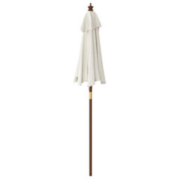 Walplus Garden Parasol With Wooden Pole Sand 196X231 Cm - thumbnail 5