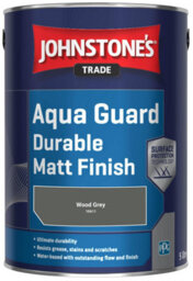 Johnstone's Trade Wood & Metal Aqua Guard Durable Matt Paint Wood Grey (10A11) 5L - thumbnail 2