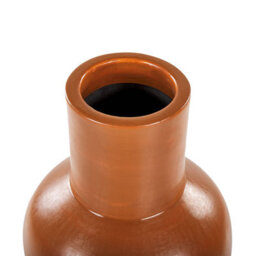 Wyld And Coco Handmade Orange Terracotta Vase For Dried Flowers, 20Cm X 20Cm X 37Cm - thumbnail 5