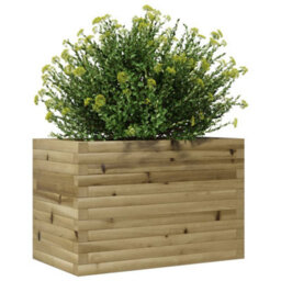 Berkfield Rustic Garden Planter 70X40X45.5 Cm Impregnated Wood Pine - thumbnail 4