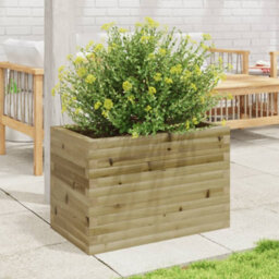 Berkfield Rustic Garden Planter 70X40X45.5 Cm Impregnated Wood Pine - thumbnail 3