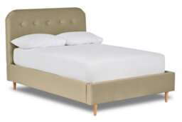 Divan Base Direct Celestia Contemporary Button Backed Fabric Bed Base Only 6Ft Super King- Verlour Slate - thumbnail 1