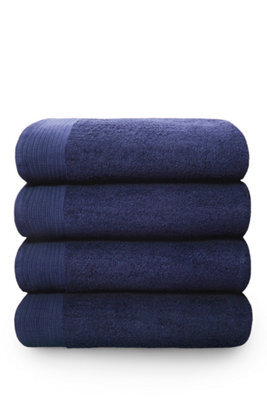 Rapport Home Chatsworth Pure Cotton Super Sheet Towel Denim