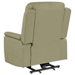 Beliani Electric Recliner Chair Glorie With Massage Faux Leather Green - thumbnail 6