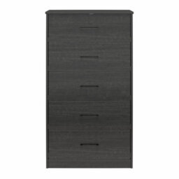 Dorel Brez Build Pearce 5 Drawer Dresser Black Oak - thumbnail 4