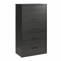 Dorel Brez Build Pearce 5 Drawer Dresser Black Oak - thumbnail 1