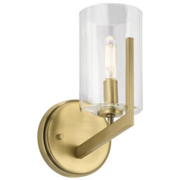 Luminosa Lighting Elstead Kichler Nye Wall Lamp Brushed Natural Brass