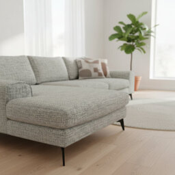 Abakus Direct Venice Chenille Corner Sofa In Light Grey Left Facing With Deep Seats And Extra-Wide Padded Arms - thumbnail 8