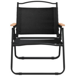 Berkfield Camping Chairs 2 Pcs Black 54X43X59Cm Oxford Fabric - thumbnail 4