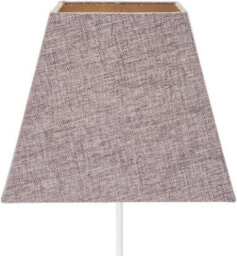 Contemporary & Sleek Soft Fabric Stylish Empire Square Linen 60W Light Fitting Lampshade Table Lamp Wall Pendant Grey 10 Inch - thumbnail 4