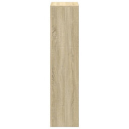 Berkfield Durable Room Divider Bookcase 3-Tier Sonoma Oak 123X29X123 Cm Engineered Wood - thumbnail 6