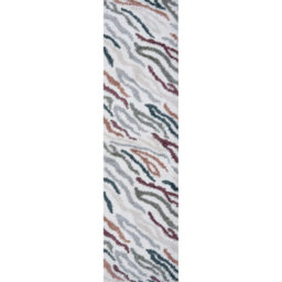 The Rugs Moodi Shaggy Multicolour Tidecrest Rug Runner Abstract Thick High Pile For Living Rooms, Bedrooms, Hallways, Kitchens - thumbnail 9