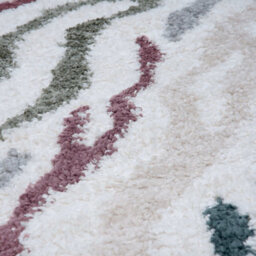 The Rugs Moodi Shaggy Multicolour Tidecrest Rug Runner Abstract Thick High Pile For Living Rooms, Bedrooms, Hallways, Kitchens - thumbnail 3