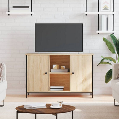 Berkfield Tv Cabinet Sonoma Oak 100X35X65 Cm Engineered Wood - image 1