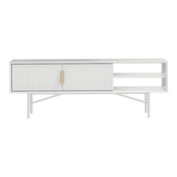Living And Home White Mdf Framed Freestanding Sideboard Tv Stand Tv Unit H 1400X D 400X H 500mm - thumbnail 3