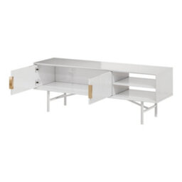 Living And Home White Mdf Framed Freestanding Sideboard Tv Stand Tv Unit H 1400X D 400X H 500mm - thumbnail 6