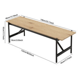 Living And Home White Mdf Framed Freestanding Sideboard Tv Stand Tv Unit H 1400X D 400X H 500mm - thumbnail 9