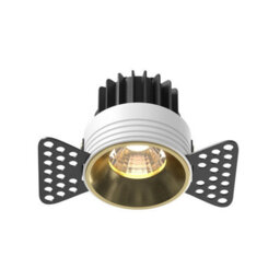 Luminosa Lighting Luminosa Round Trimless Recessed Downlight Brass 3000K 500Lm