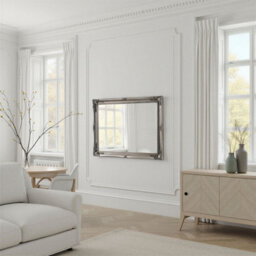 Yearn French Style Carved Mirror Silver 116X90Cm - thumbnail 5