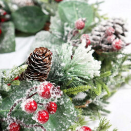 Shatchi 60Cm Frosty Green Christmas Wreath - thumbnail 6