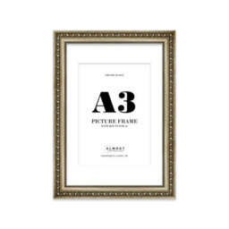 A3 Champaign Ornate Picture Frame (42 X 29.7Cm) With Mount For A4 Poster, Photo, Artwork, Gallery Wall Or Print - thumbnail 1