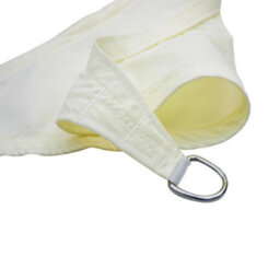 Sundaze 3X3X3M Triangle Cream Sun Shade Sail Outdoor Garden Patio Sunscreen Uv Block With Free Rope - thumbnail 2
