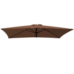 Rinse Bathrooms Coffee Replacement Parasol Canopy Replacement Parasol Cover Fabric For Garden Umbrella 2X3M 6 Arm - thumbnail 1