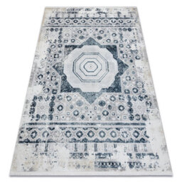 RugsX Modern Carpet Duke 51542 Cream / Blue - Rosette Vintage Structured, Ve  120X170 Cm - thumbnail 1
