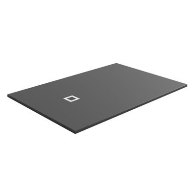 Plum&clay Pia Rectangle Anthracite Slate Effect Shower Tray (L)1800mm (W)800mm (H)25mm - image 1