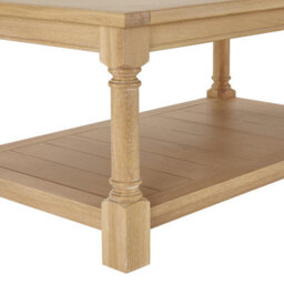 The Furniture Market Classic Whitewash Oak Small Rectangle Coffee Table - thumbnail 8